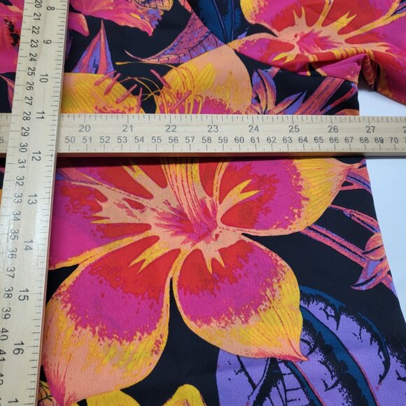 Beautiful by Lawrence Zarian Womens Tunic Top 2X Plus Floral 3/4 Sleeve Multicor - Picture 13 of 15